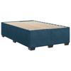 Blue Box Spring Bed with Mattress 120 x 190 cm Velvet