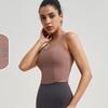 Women's Summer Yoga Tank Top with Built-in Bra