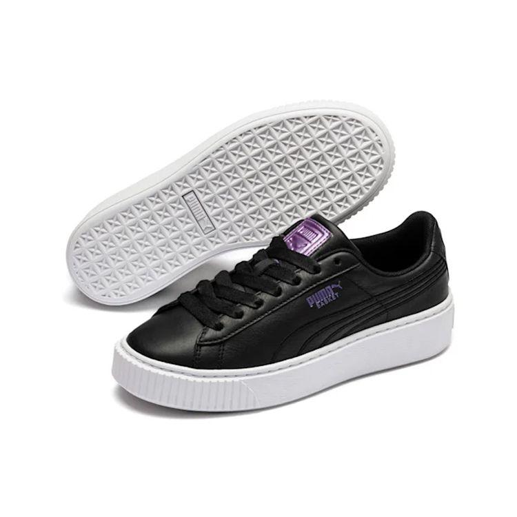 Puma Platform Twilight Low Top Sneakers Women Sneakers Black Purple 369166-03