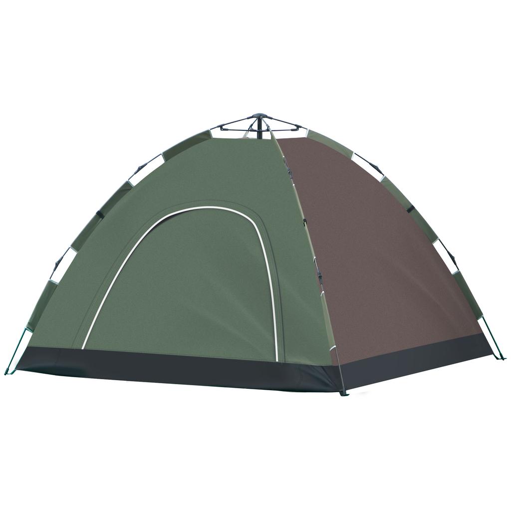 2-Person Camping Tent with Carry Bag, Lamp Hooks and Storage Pockets, 210x210x135 cm