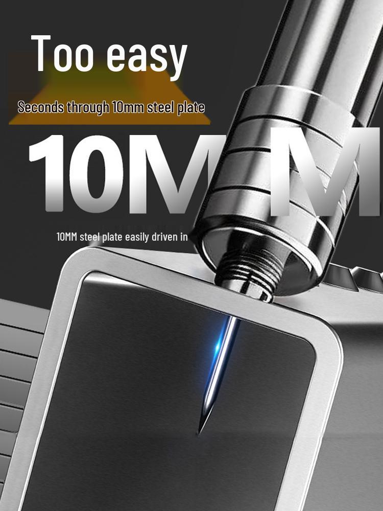 Ultra-quiet, All-steel Pneumatic Nail Gun for Industrial and Household Use, Perfect for Ceiling Applications.