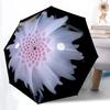 1 Stück Spiralblumenmuster Automatischer Faltregenschirm Langlebiger Eisenrahmen, Ganzjahres-Haushalts-Reise-Outdoor Multifunktionaler Regenschirm yy251115093