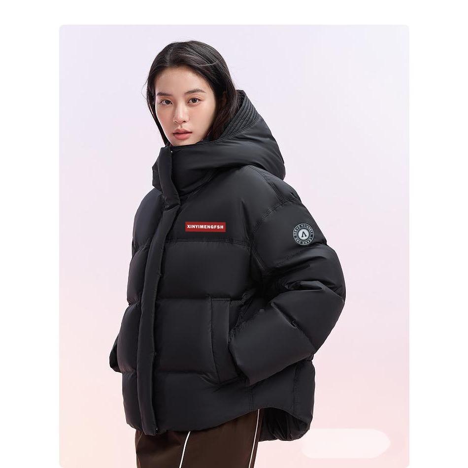 Down Cotton-padded Jacket Womens Short Hooded Latest Winter Latest Relaxed Fit Niche Design Sense Bread Clothes