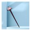 TAN MUJIANG Wooden Hairpin, Lacquerware Hair Stick, Everyday Use, Black Rosewood with Rose Pattern, 17*4*0.8cm
