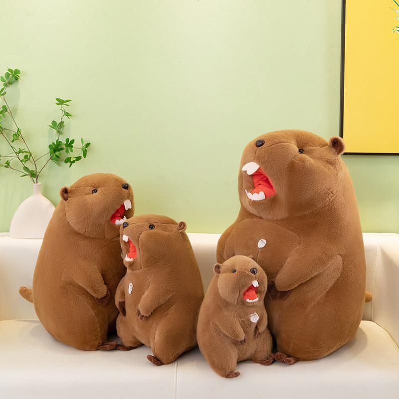 Peluche Marmotta con Suono per Regalo ai Bambini e Souvenir di Viaggio