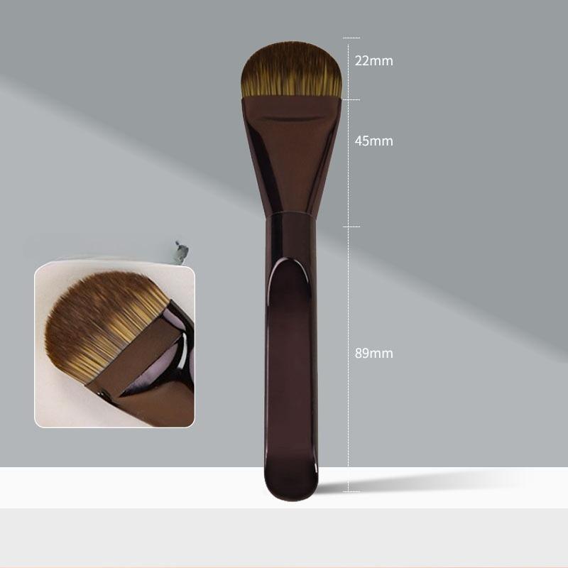 

Tongue-Shaped Foundation Brush - Ultra-Thin And Traceless Foundation - Flat-Head Foundation Brush - Special-Shaped Fan-Shaped Makeup Tool - Beauty коричневый