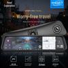 12" Android 8.1 Rearview Mirror Dash Cam with Dual Lens & 4G RAM AR Navigation.