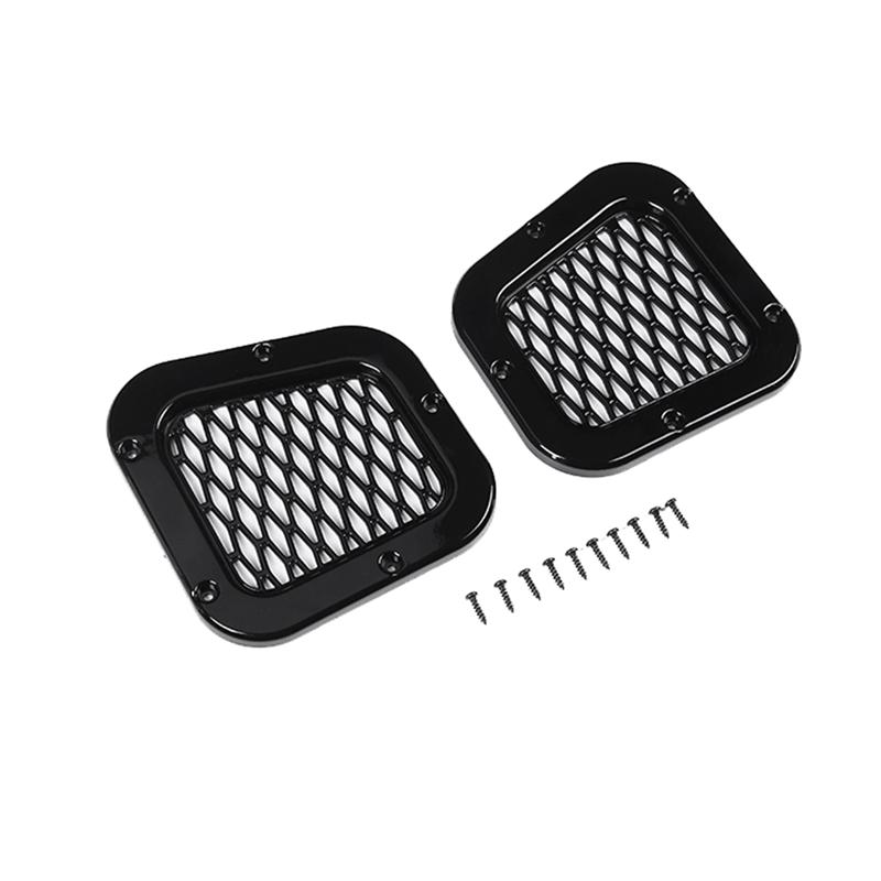 Car Fender Air Intake Protective Net Side Wing Ventilation Grille Stickers For Land Rover Defender 2004-