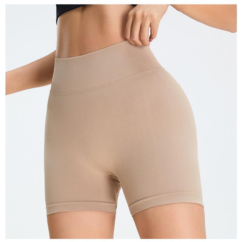 Seamless Three-point Fitness Shorts Women's High-waisted Hip Lift Sports Shorts Tight Quick-dry Yoga Shorts