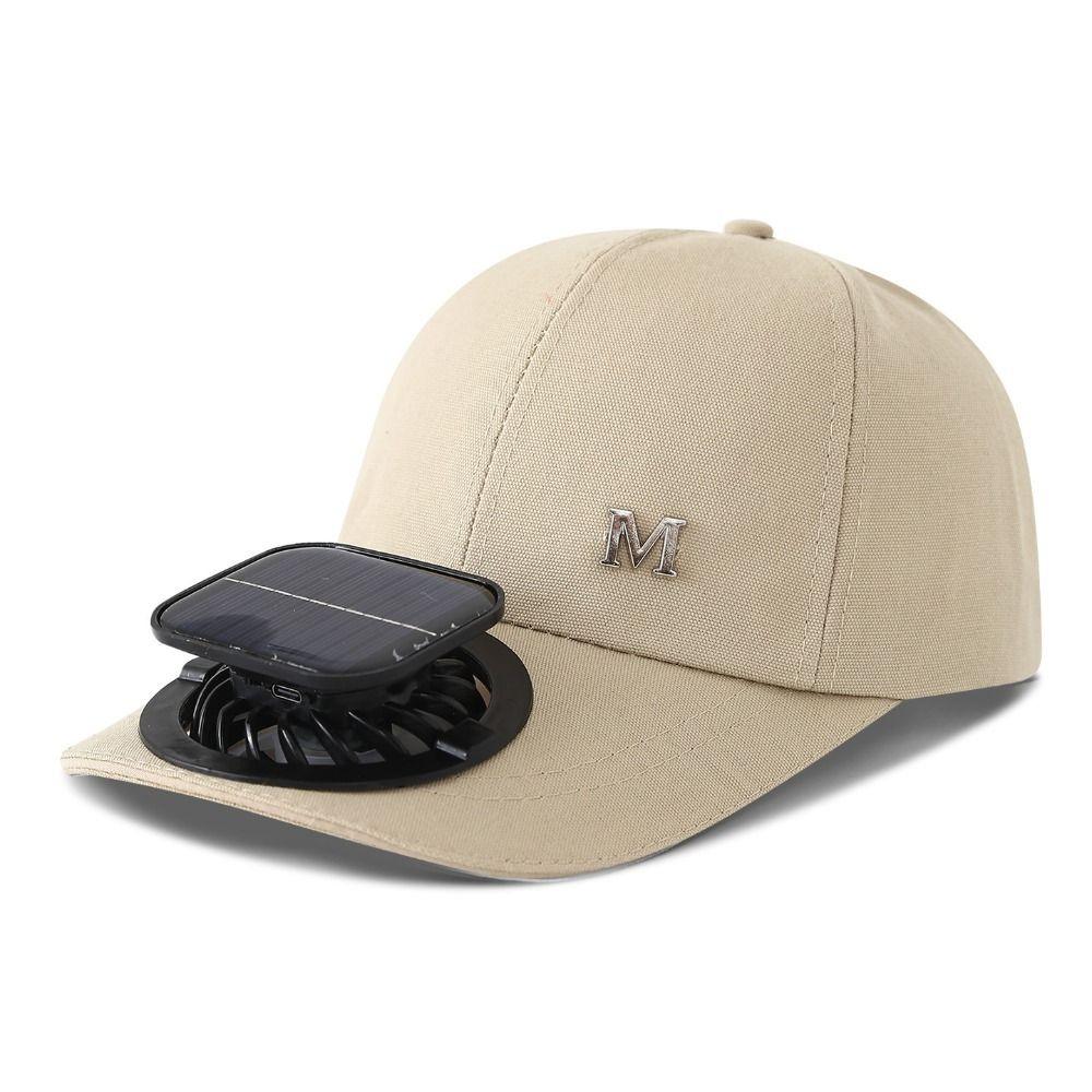 

Letter Sunshade Duckbill Cap Adjustable Fan Cooling Baseball Cap for 3.7V600mAh Travel хаки