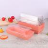 10Pcs Black Pink Fruit Cut Packing Box With Transparent Lids Sushi Box Disposable Takeaway Box Cake Bread Takeout Packing Boxes