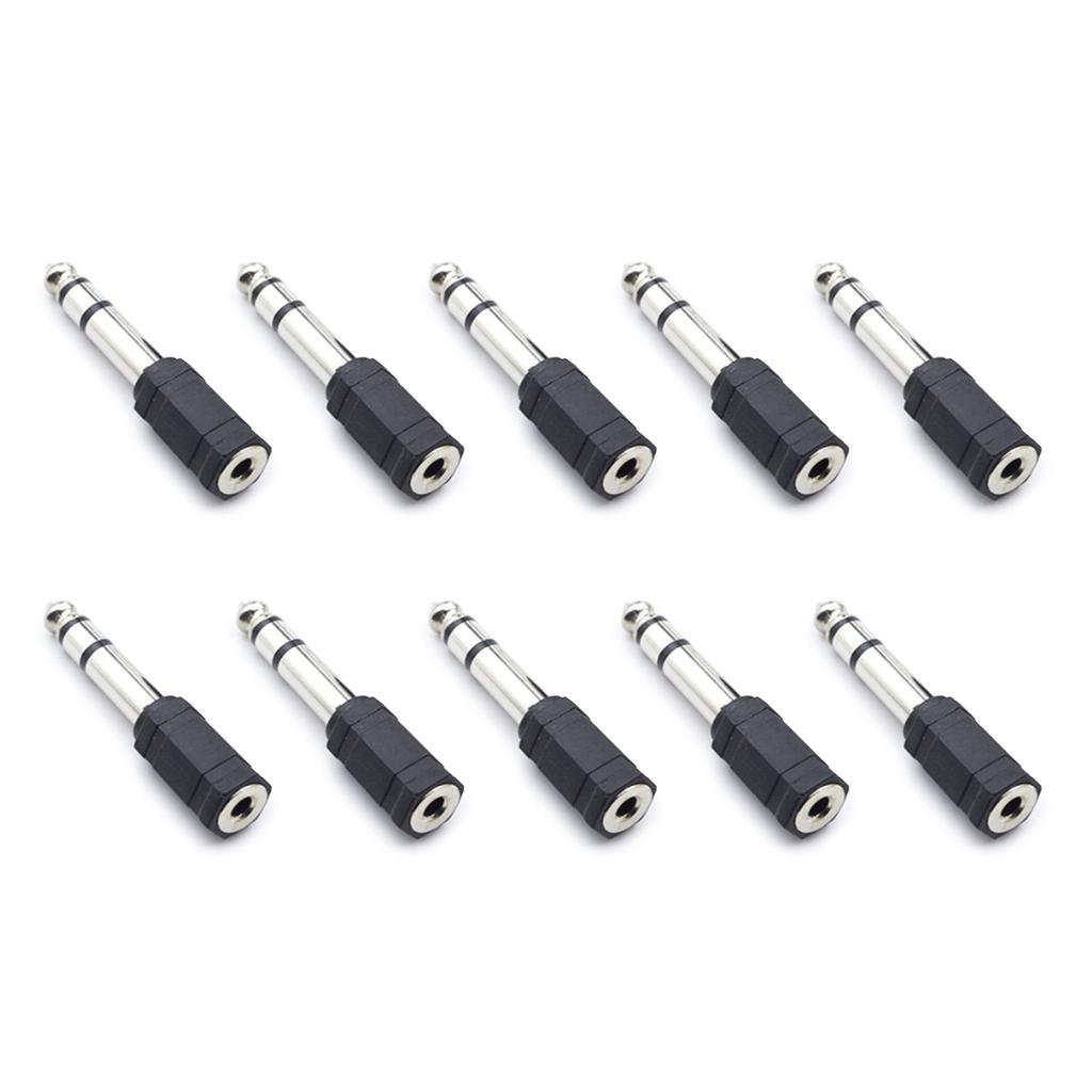 10Pcs Headphone Adapter Jacks Headphone Jacks Adapter Sound Stereo Adapter Sound Plug Adapter Sound Jacks Plug Converter