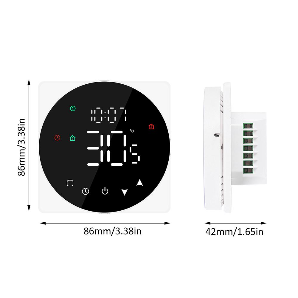 LCD Display Smart Temperature Controller 5A Touch Screen Water Heating Device Thermostat Weekly