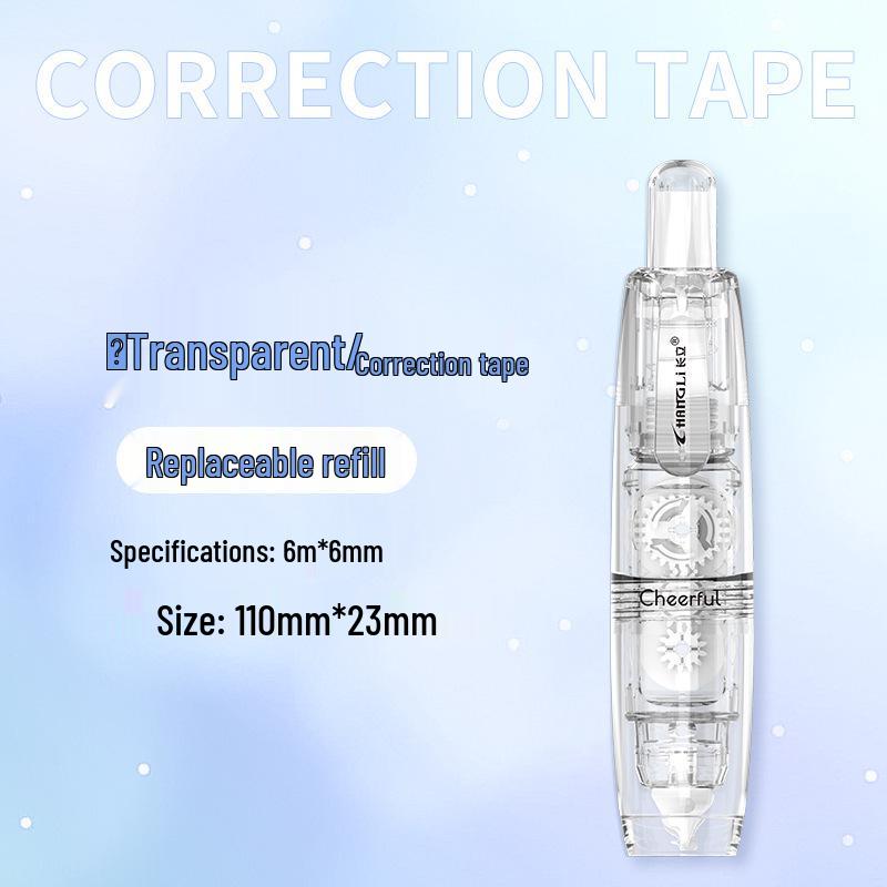 Rotatable Click-type Correction Tape with Replaceable Core – Stylish, Instagram-worthy Stationery for Students