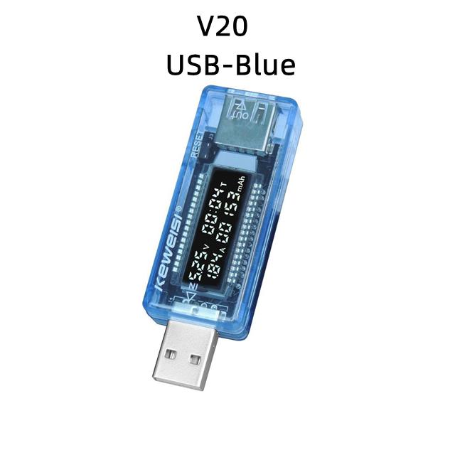 

10 in 1 DC Type-C USB Tester Current 4-30V Voltage Meter Timing Ammeter Digital Monitor Cut-off Power Indicator Bank Charger
