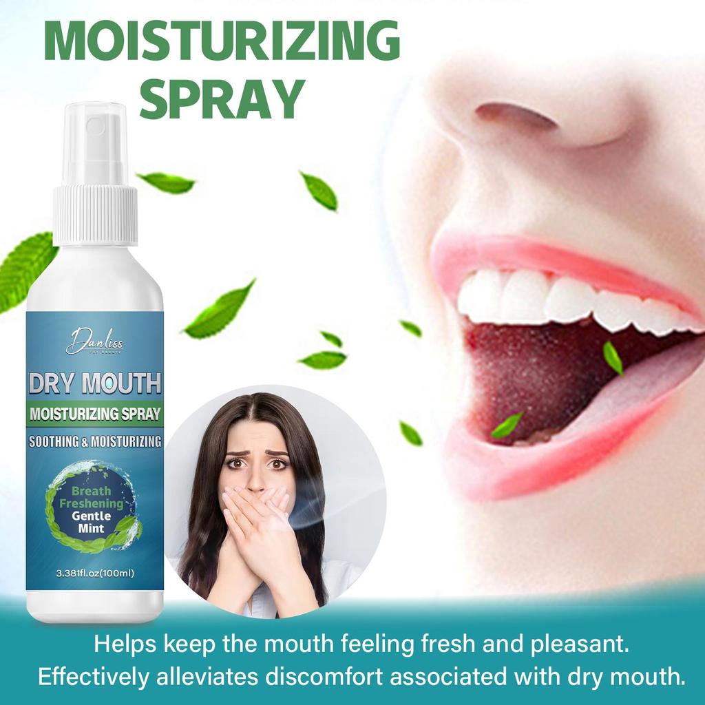 Dry Mouth Moisturizing Spray-Keep Fresh And Pleasant-Effectively Alleviatees Dry Mouth-Freshens Breath, 100ml