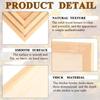 15 Pack Unfinished Wood Canvas Panels Kit 11.8x7.9 Inch Wooden Panel Boards