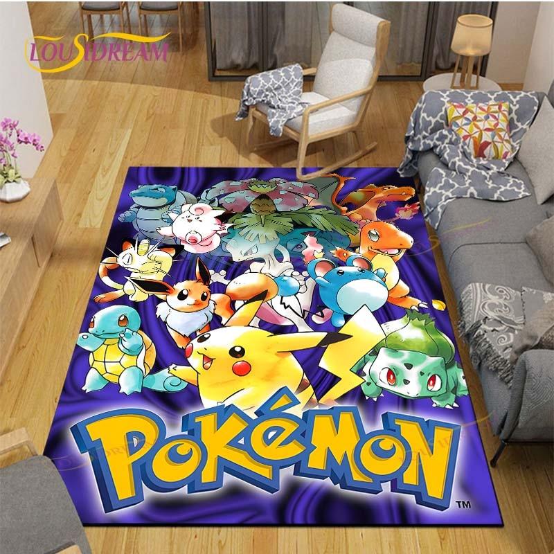 Χαλί Pokemon Χαλί Anime Παιδικά Χαλιά Σαλόνι Τραπεζάκι τσαγιού Χαλί Υπνοδωματίου Πλενόμενα Χαλιά Δαπέδου Χαλί Οικιακής Χρήσης Χαριτωμένο Χαλί