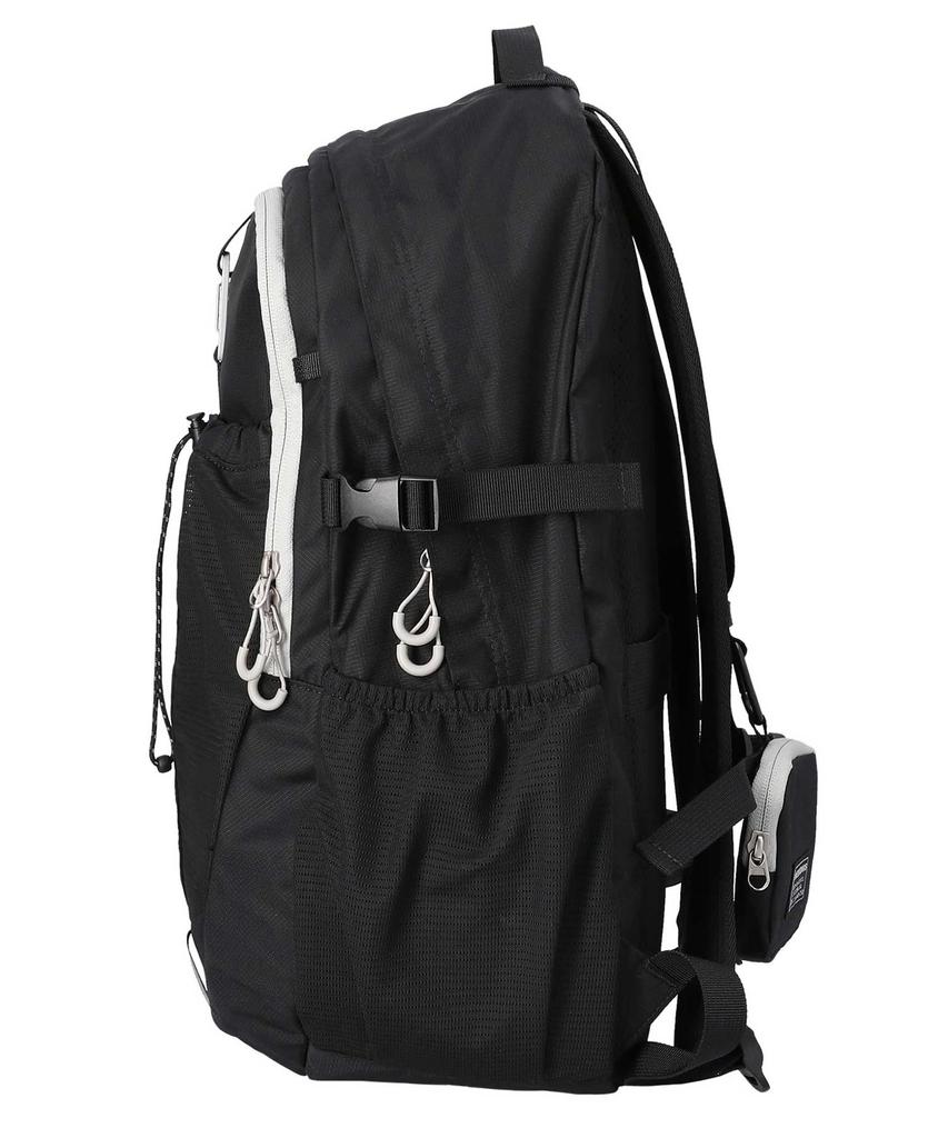 Neikidnis Carabiner Mesh Backpack Ripstop Black