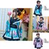 Miao Teacher Alice's Dreamland Blue Maid Costume Cosplay Anime Performance Stage Outfit