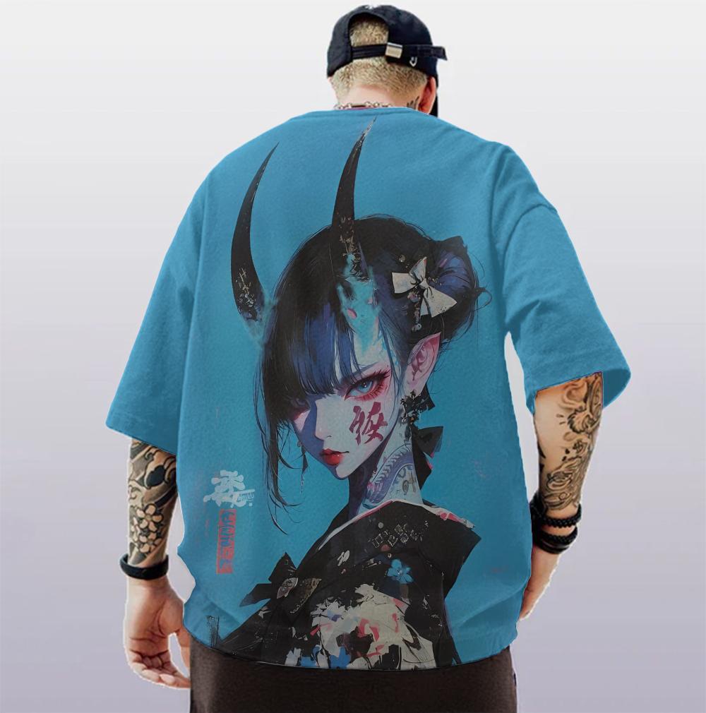 Summer Anime Girl 3D Printed T-shirt