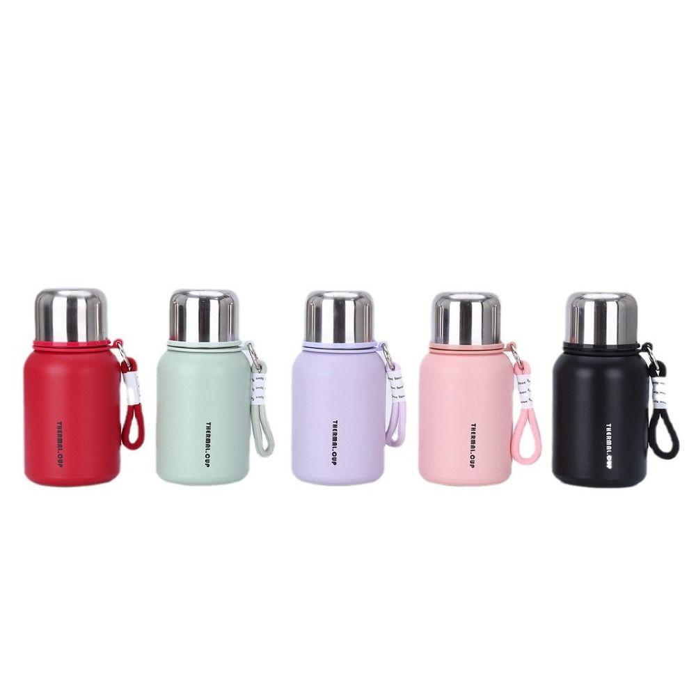 With Handle Portable Thermal Mug Stainless Steel Thermal Water Bottle  Practical Gift
