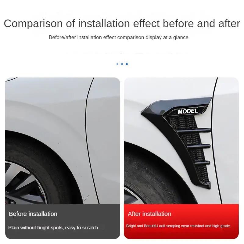 2 Pezzi Decorazione Piastra a Foglia Automobile Fianco Parafango Laterale Modificato per Renault RS Line Clio Megane Scenic laguna Logan Koleos