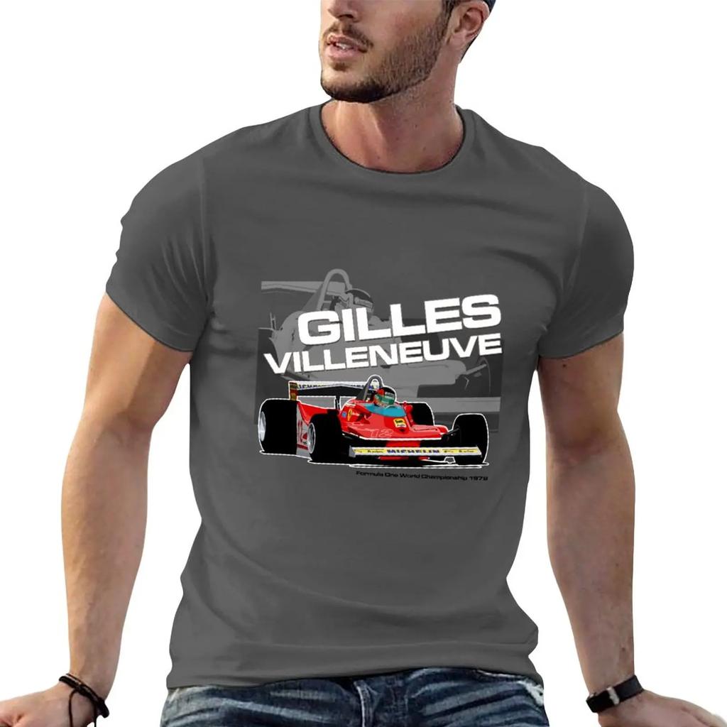 New Gilles Villeneuve - F1 1979 T-Shirt Tees Oversized T Shirt Oversized T Shirts T Shirts for Men Pack