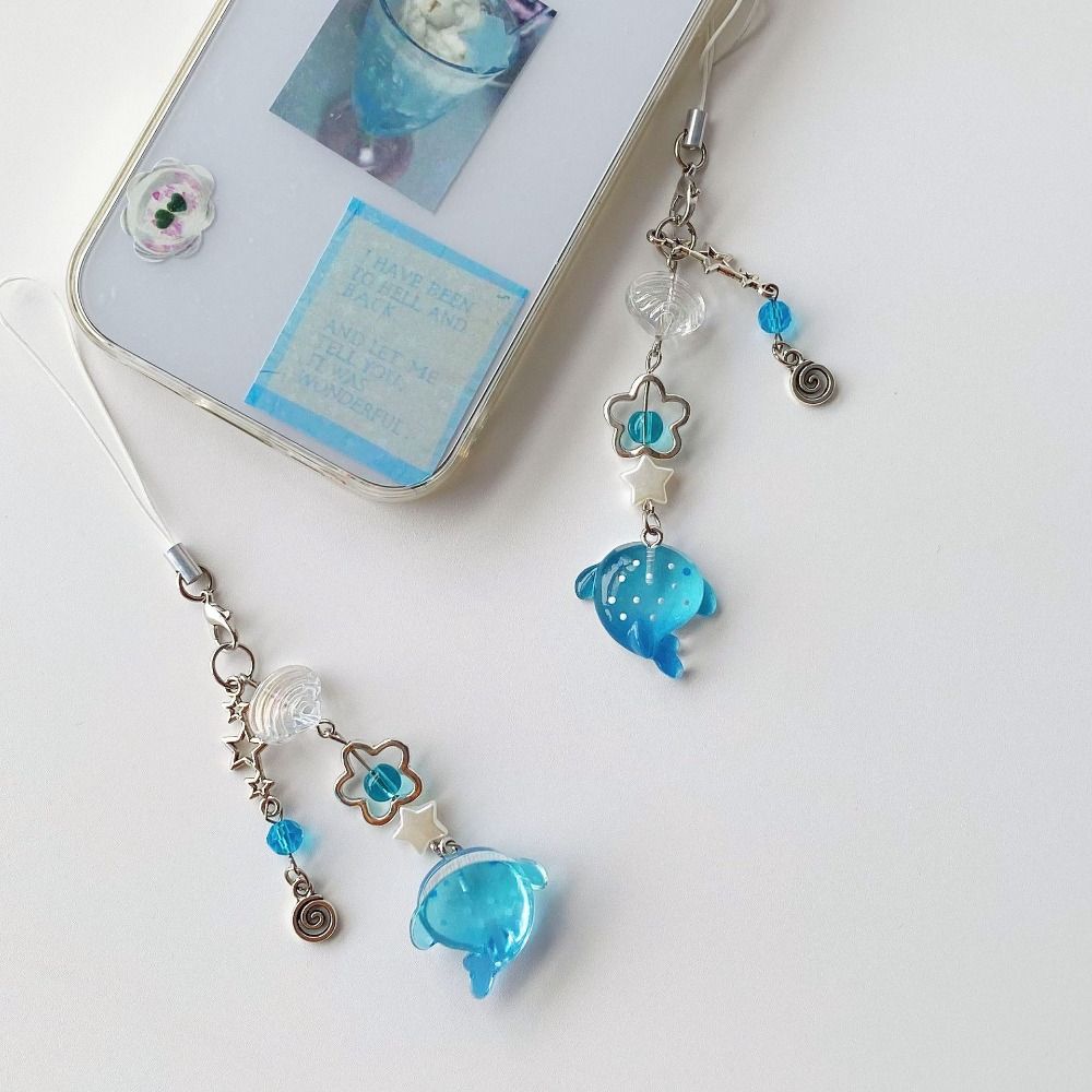 Marine Animal Mobile Phone Chain Ocean Theme Phone Lanyard Backpack Shark Phone Charm  Bag Pendant