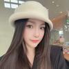 Versatile British Top Hat Beret Woolen Formal Hat Princess Hat Woolen Rolled Edge Cap  Fashion Show