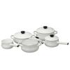 Nodahoro Enamel Casserole, 21cm, Gas/IH Compatible, Double-Handled Pot with Excellent Heat Retention, Made In Japan, Luke LK-21T