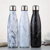 500ML Wasserflasche Vakuumisolierte Flasche Thermoskanne Sport Chilly Heiß Kalt Becher Edelstahl Kreativer Becher Marmorkopf Becher