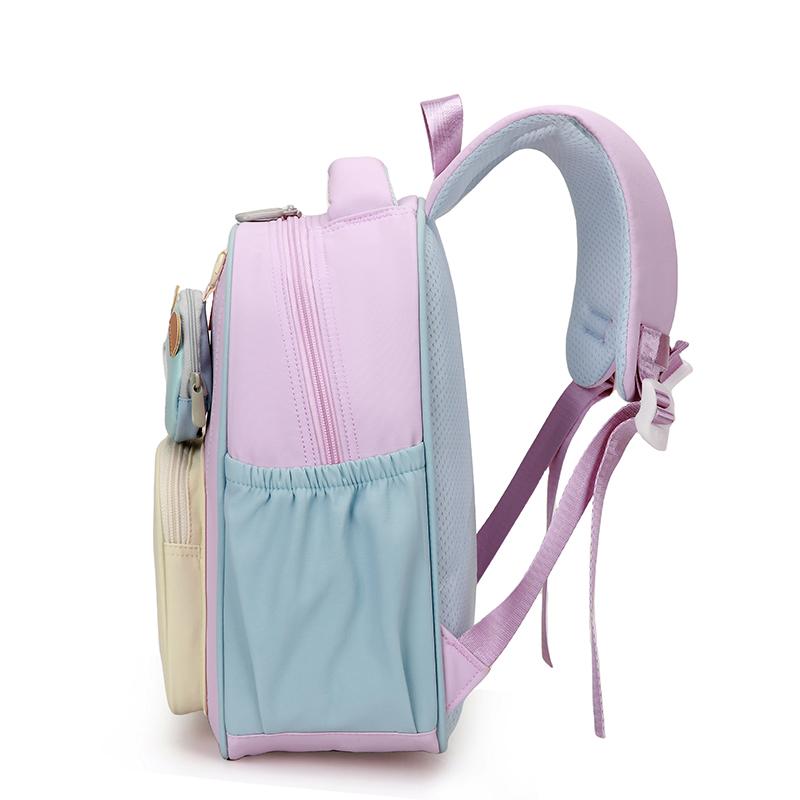 Student Schoolbag Kindergarten Backpack Colorblock Children Cartoon Backpack