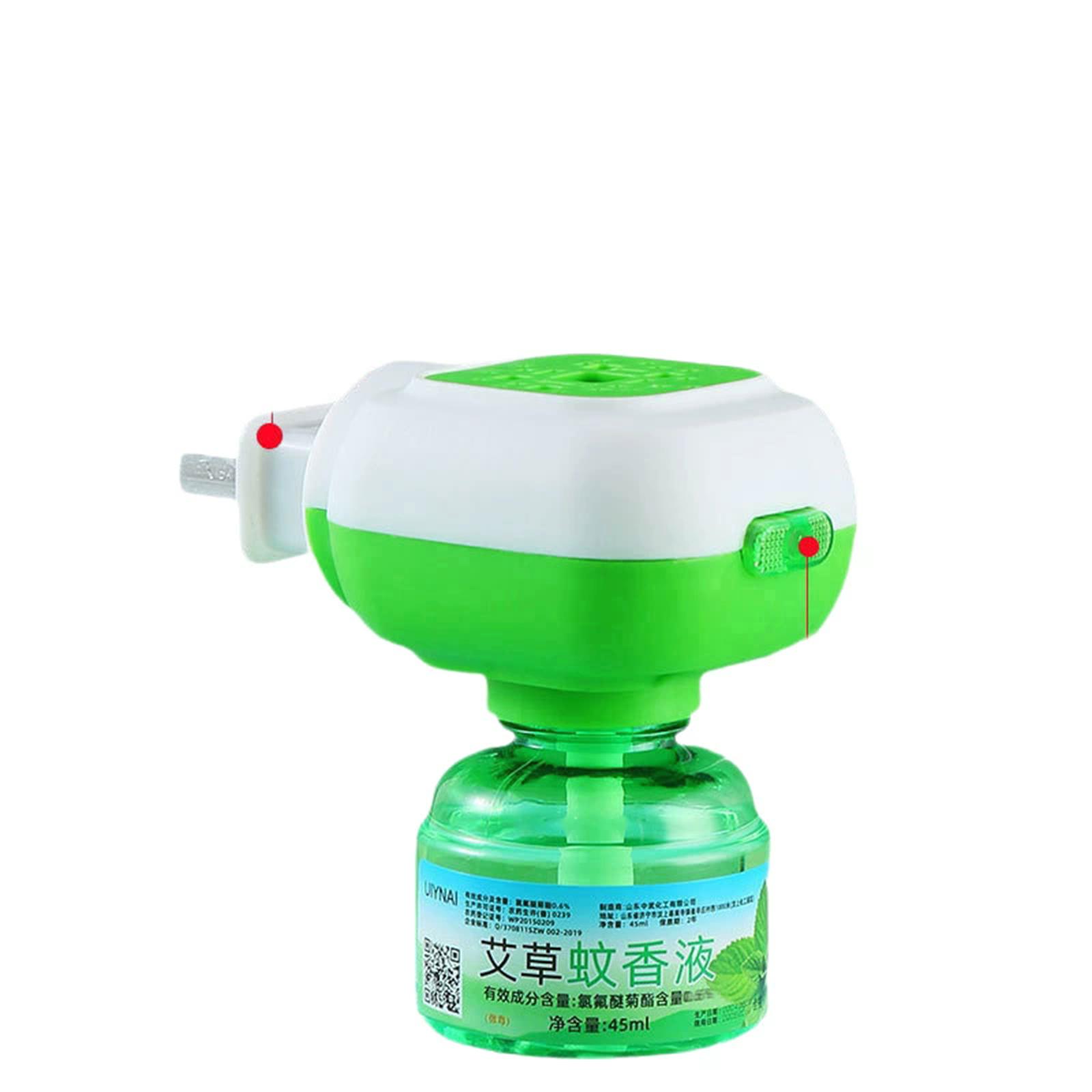 Electric Mosquito Repellent Liquid Device with 3 Refills 135ml Plug-in Mosquito Repellent Vaporizer for Indoor Use One Size
