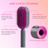 Professional 3D Air Cushion Massager Brush Self-Cleaning Ionic Anti-Static Hair Straightener Comb for Women Made Durable Nylon