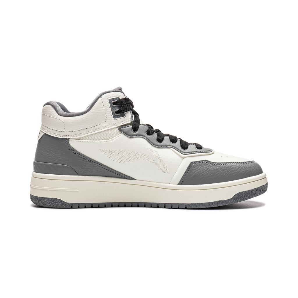 Men's Sneakers Li-Ning Tianji MID Skate Shoes Men's Mid-top Ivory/Smoke Gray