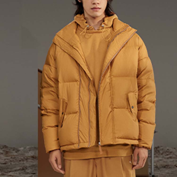 Puma MMQ Series Solid Long Sleeve Stand Collar Down Jacket Unisex Outerwear Earth-Yellow 536623-74