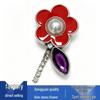Green Flower Metal Shoe Charms for Crocs - Decorative Chain Buckles