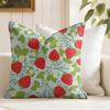Strawberry Pattern Cushion Cover Natural Linen Pillow Cover DoubleSided Print Cushion Cover for Sofa Home Decor