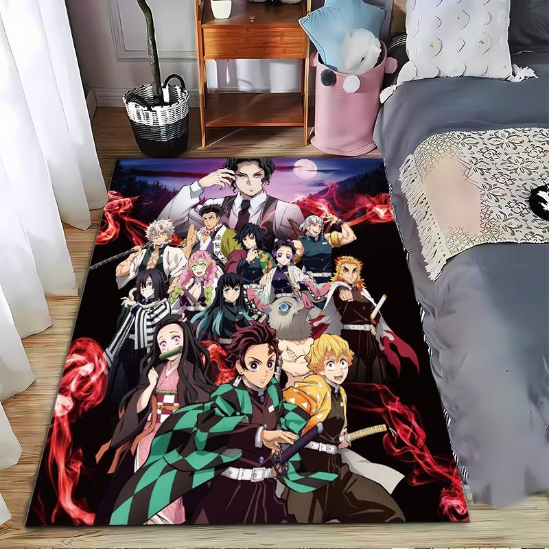 Anime Character Designed Floor Mat, Suitable As a Non-slip Mat for the Living Room or Bedroom Sofa