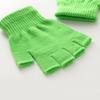 Thermal Knitted Fingerless Gloves Warm Winter Half Finger Gloves Men Women Soft