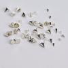 6Grids 3D Punk Metal Rivet Nail Charms Black/Silver Round Cone Studs Alloy Nail Jewels Decoration DIY Crafts Manicure Supply