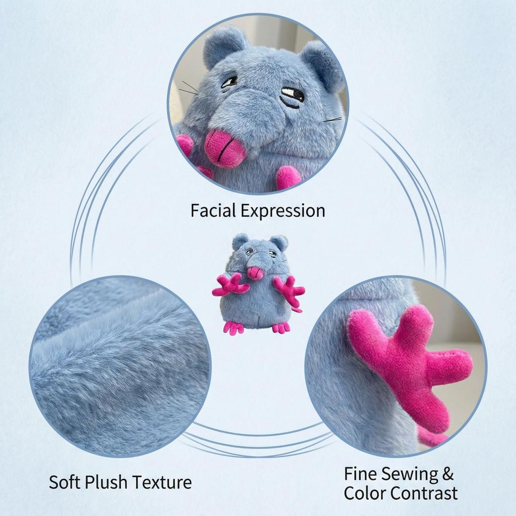 Cute Mouse Cartoon Plush Toy, Soft Toy Pillows,Cute Birthday Gift For Friends And Kids,Home Decoration