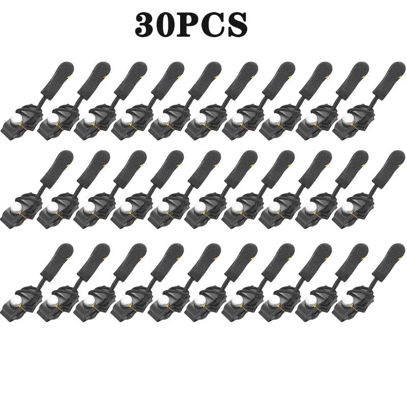 10-100PCS Zipper Pull Repair Kit Replaceable Zipper Heads for Backpacks Luggage Clothing Coats with Three Size Options