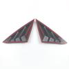 For Honda Civic 11th Gen Sedan 2025 Car Rear Louver Window Side Shutter Cover Trim Sticker Vent Scoop ABS Carbon Fiber Black