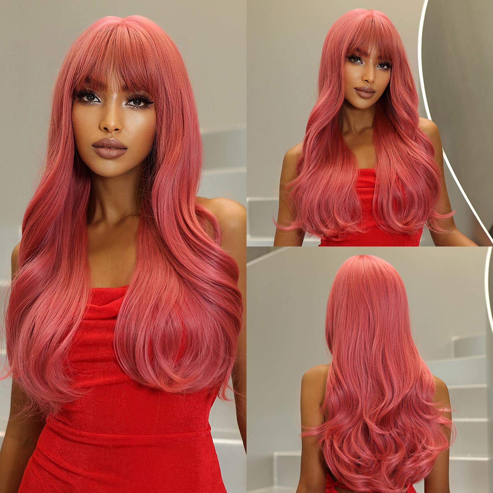 

Синие длинные волнистые синтетические парики для женщин, парик для косплея, объемные волны, парики из натуральных волос для рождественской вечеринки, термостойкие искусственные волосы