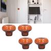 4pcs Easy Install Door Knobs Round Drawer Knobs Vintage Cabinet Handles  Living Room