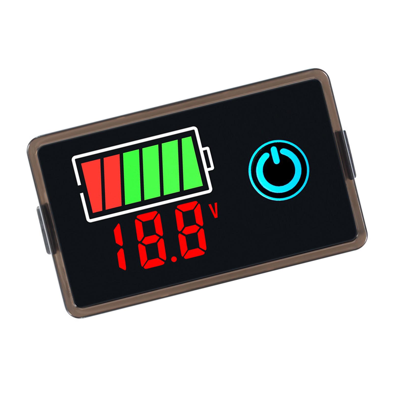 

Digital Voltage Battery Meter LCD Display Voltmeters Tester Instrument for 8-100V Vehicle Boats Marine Home Appliances