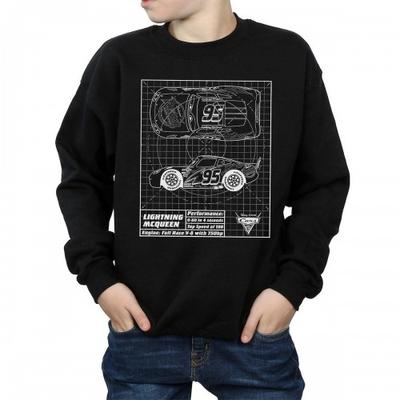 Boys Lightning McQueen Blueprint Sweatshirt