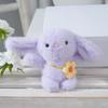 Rabbit Plush Flower Keychain Cartoon Pendant Backpack Decorations Gift Kids